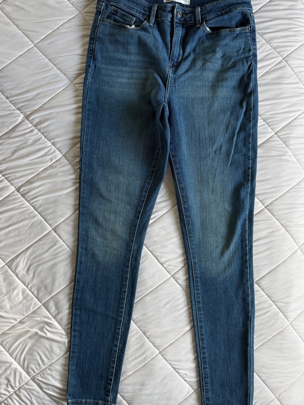 Signature by Levi Strauss Women's Dark Blue Skinny Jeans | Size 6L